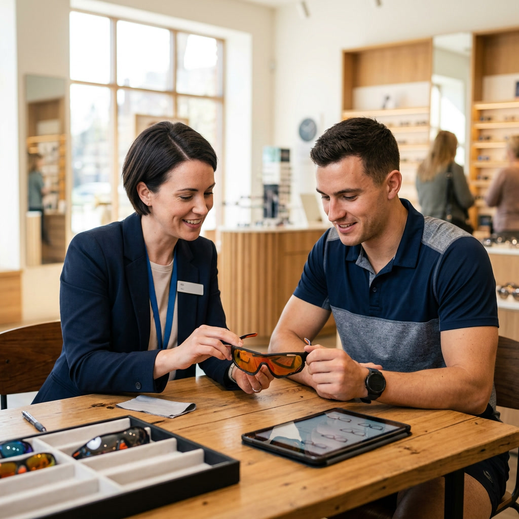 Persönliche Beratung für Sportbrillen